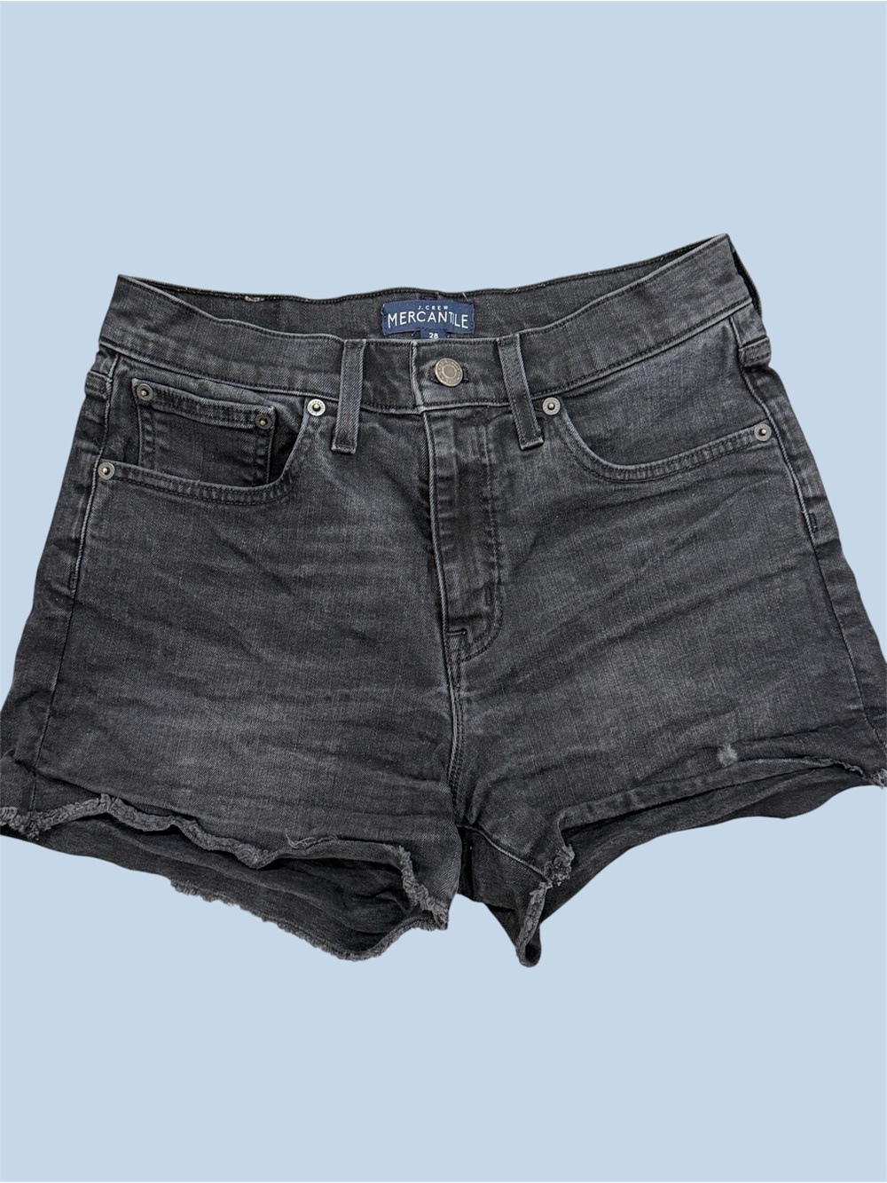J. Crew Mercantile Women’s Black Denim Cutoff Shorts